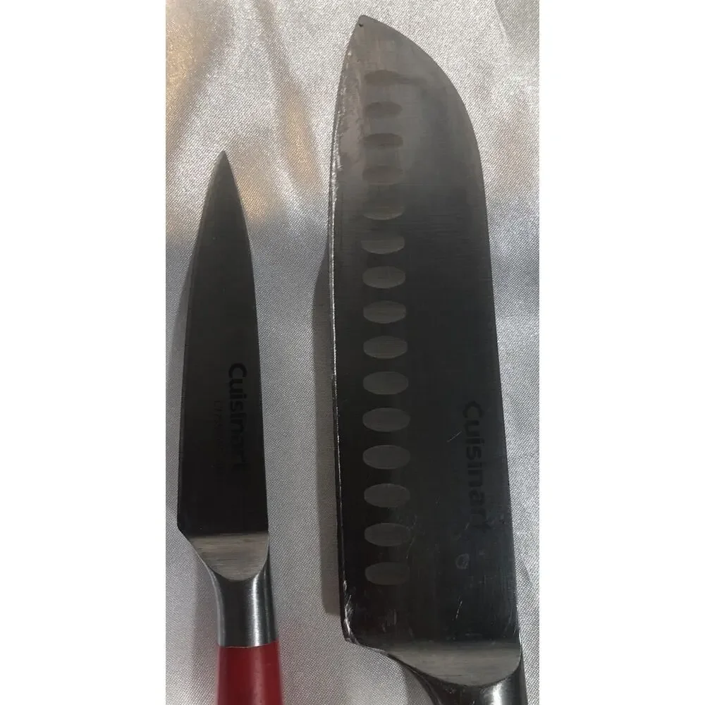 Cuisinart Knives 5 Set Multi Color CC77SSAPC With Sleeve Cover Guards